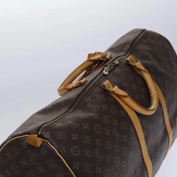 LOUIS VUITTON Monogram Keepall 60 Boston Bag M41422 LV Auth BD700 - Picture 6 of 16